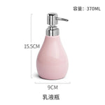 ensemble accessoires salle bain porcelaine moderne distributeur savon gobelet porte brosse dents