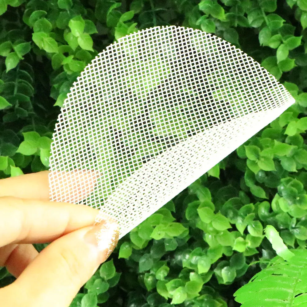 filet protection pot fleur blanc maille fine adhésif pratique utilitaire drainage 10cm 7.5cm 5cm