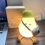 Veilleuse LED poire rechargeable par câble USB