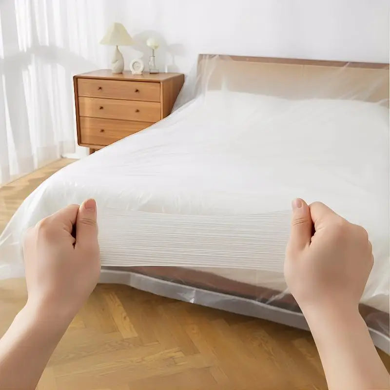 housse protection meuble transparente jetable imperméable grande taille simple fonctionnelle