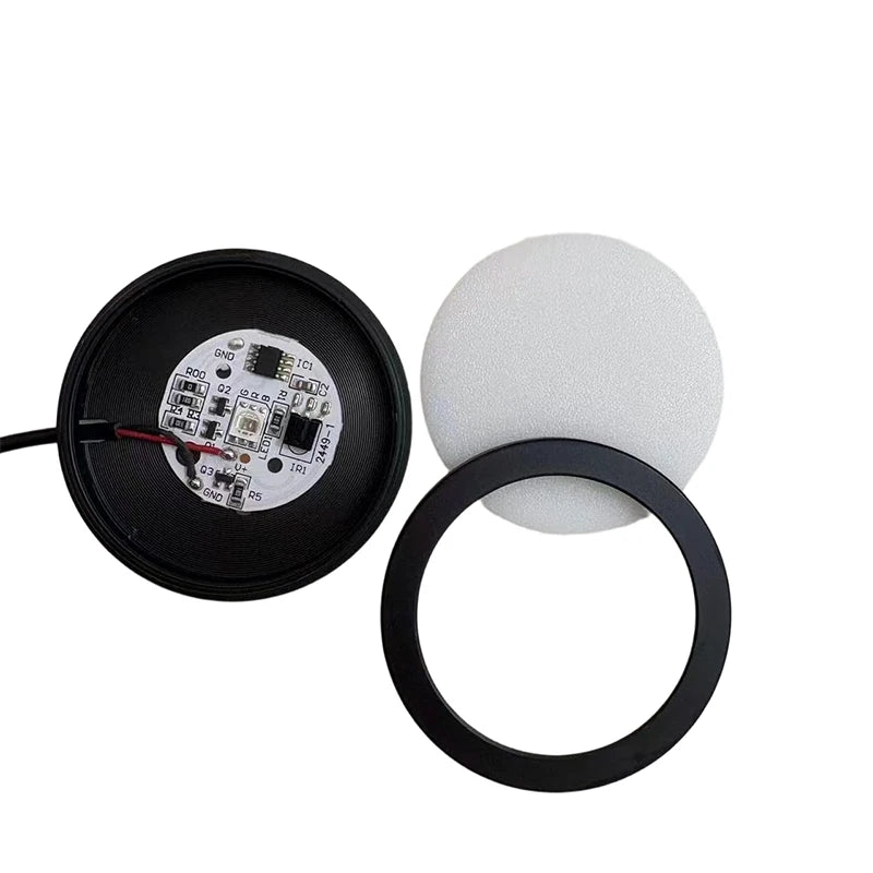 lampe led argent noir moderne télécommande adhésif 5v usb 3w