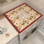 protège lave linge adhésif motif floral moderne gris noir beige vert bleu