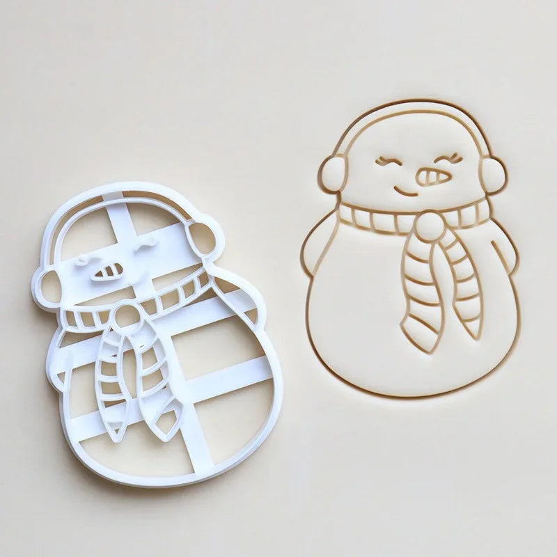 Moule à biscuits bonhomme de neige et cerf