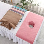 coussin massage velours doux bleu rose marron gris confortable moderne 35x35cm 40x80cm