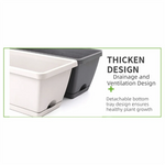 bacs fleurs modernes beige noir résine opaques drainage ventilation bacs intérieurs