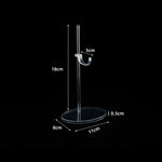 support poupée articulé plastique beige classique figurines 1/6 tringle base circulaire transparent