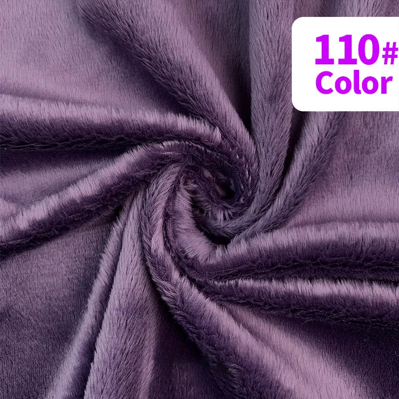 tissu velours doux violet rose blanc moderne confortable peluche respirant bricolage artisanat décoration