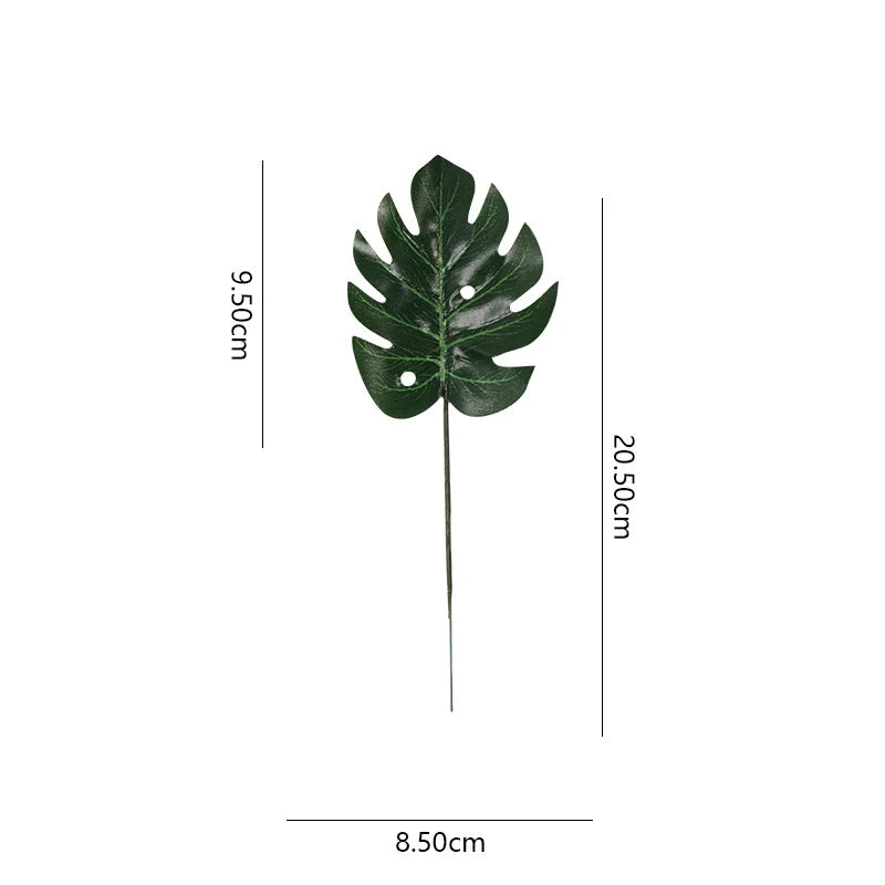 feuilles artificielles vertes modernes tringles vases céramique métal decorationextérieur