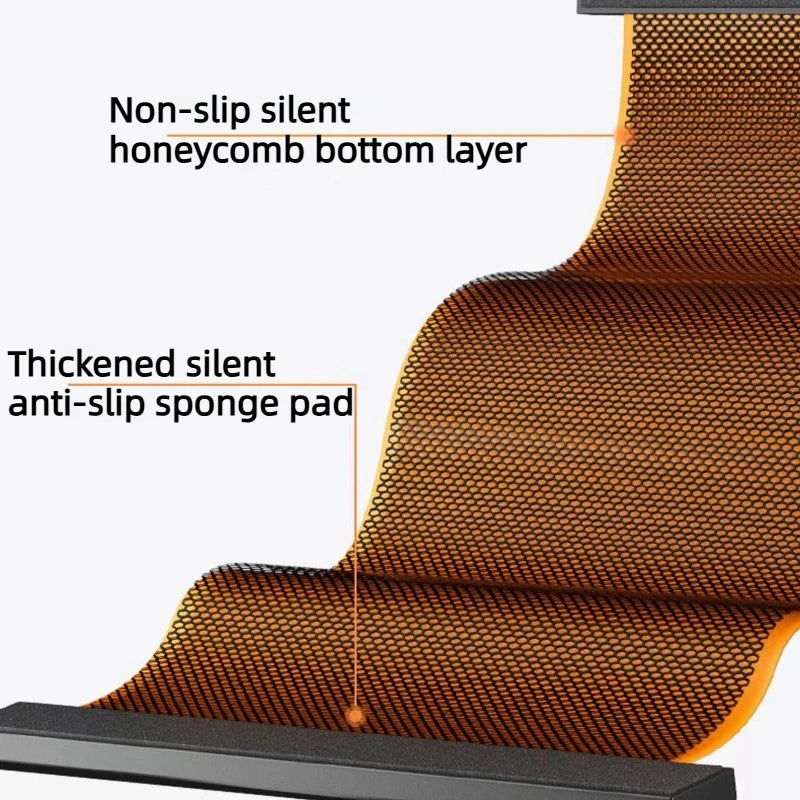 tapis yoga orange noir texture moderne bord fixé 50x140 50x180 50x200 cm