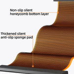 tapis yoga orange noir texture moderne bord fixé 50x140 50x180 50x200 cm
