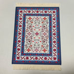tapis souris motif fleurs persan classique caoutchouc antidérapant informatique bleu