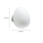 lampe mur moderne verre blanc opaque fixée mur 6000K 3000K