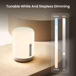 lampe table moderne blanc gris mat éclairage led blanc réglable 2700k 6500k gradation progressive