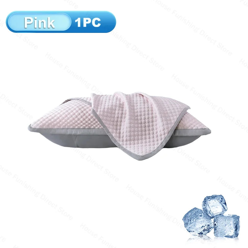 coussin moderne bleu clair gris texture géométrique coton polyester rafraîchissant respirant confort maternité