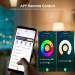 ampoule led intelligente e14 wifi zigbee multicolore blanc moderne minimaliste contrôle app smartphone