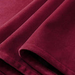 rideau velours polyester rouge bordeaux solide moderne fenetre opaques maison