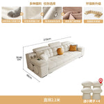 canapé d'angle blanc moderne coussins décoratifs adhésif salon bois minimaliste