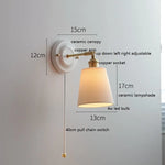 lampe murale moderne blanc doré interrupteur chaîne coquille motif lune soleil chambre cuisine