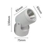 spot led intérieur moderne blanc noir télécommande rf aluminium projecteur d'éclairage décoration maison