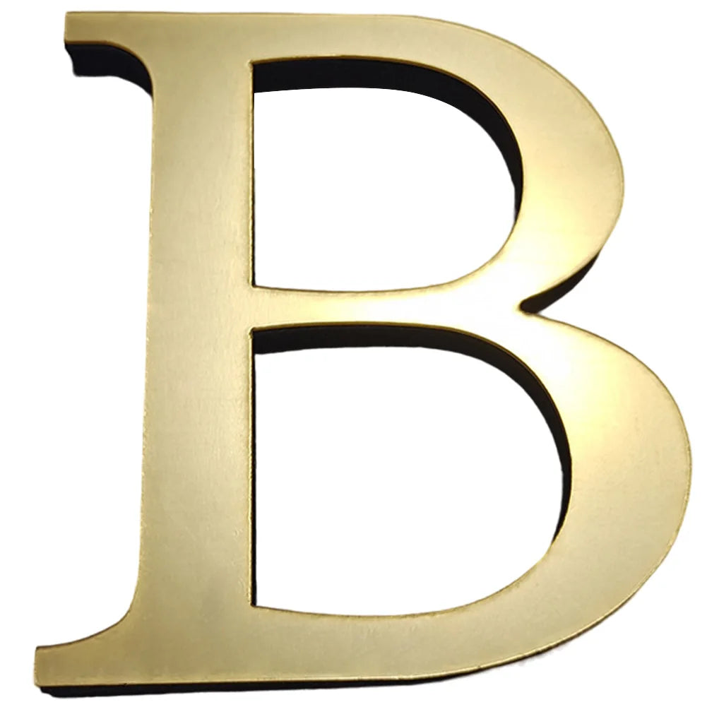 lettres murales or brillantes classiques adhésives alphabet anglais diy stickers decoration maison 10cm