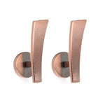 poignées porte contemporaines or bronze gris rouge argent vis