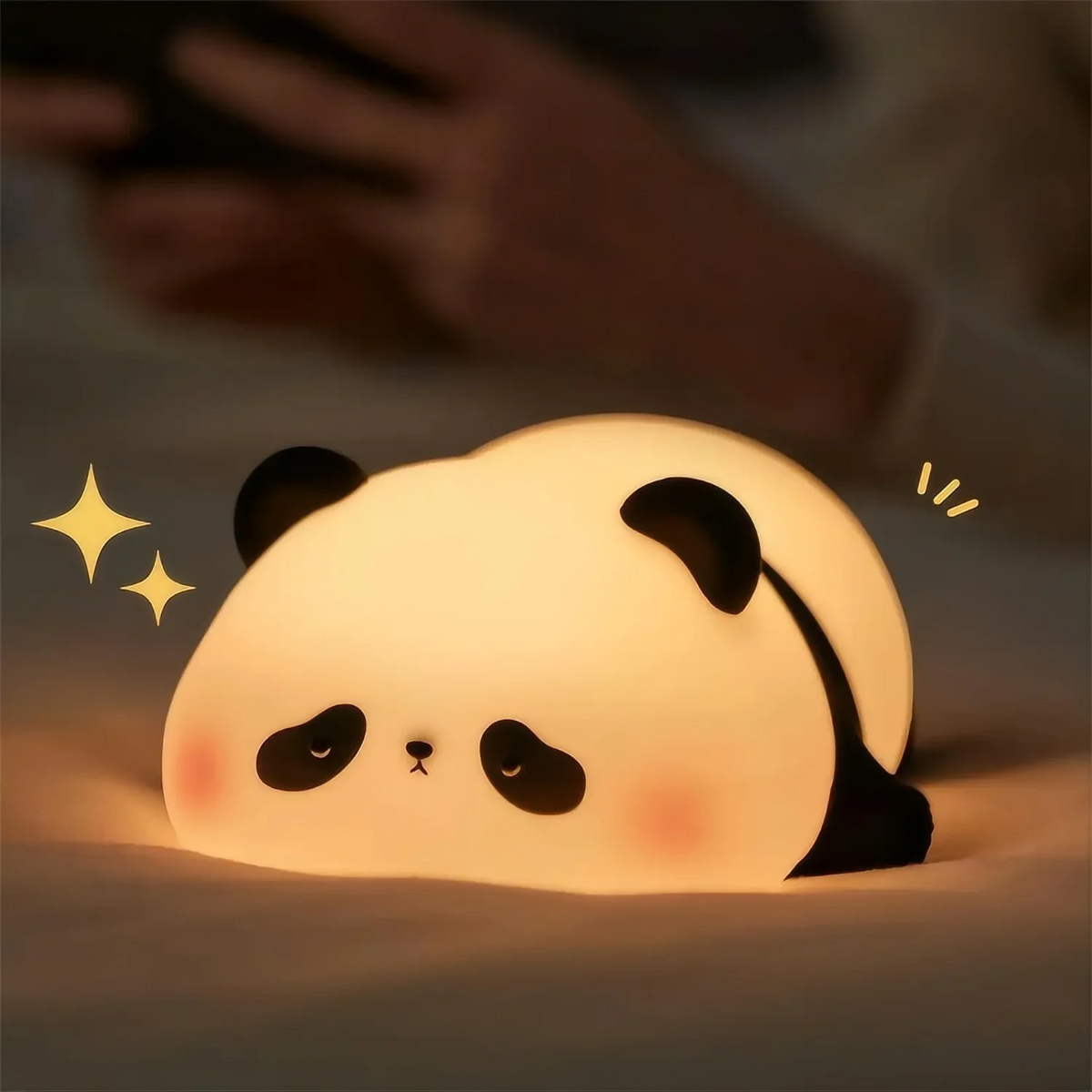 veilleuse table animaux silicone rechargeable mignon lapin panda citrouille