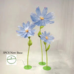 fleurs artificielles papier grandes marguerites décoration mariage anniversaire événements transparentes moderne minimaliste
