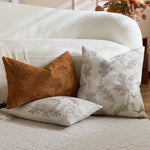 taie d'oreiller jacquard brodé feuille d'érable orange beige maison décoration halloween thanksgiving moderne sans