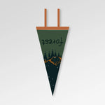 drapeaux camping extérieur felt wool bleu noir vert clips graphiques vintage naturellements motifs