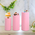 supports présentation desserts tissu couleurs modernes mariage fêtes uni minimalistes