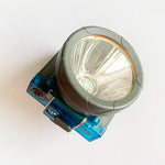 lampe torche gris bleu moderne clips led haute luminosité rechargeable sécurité camping