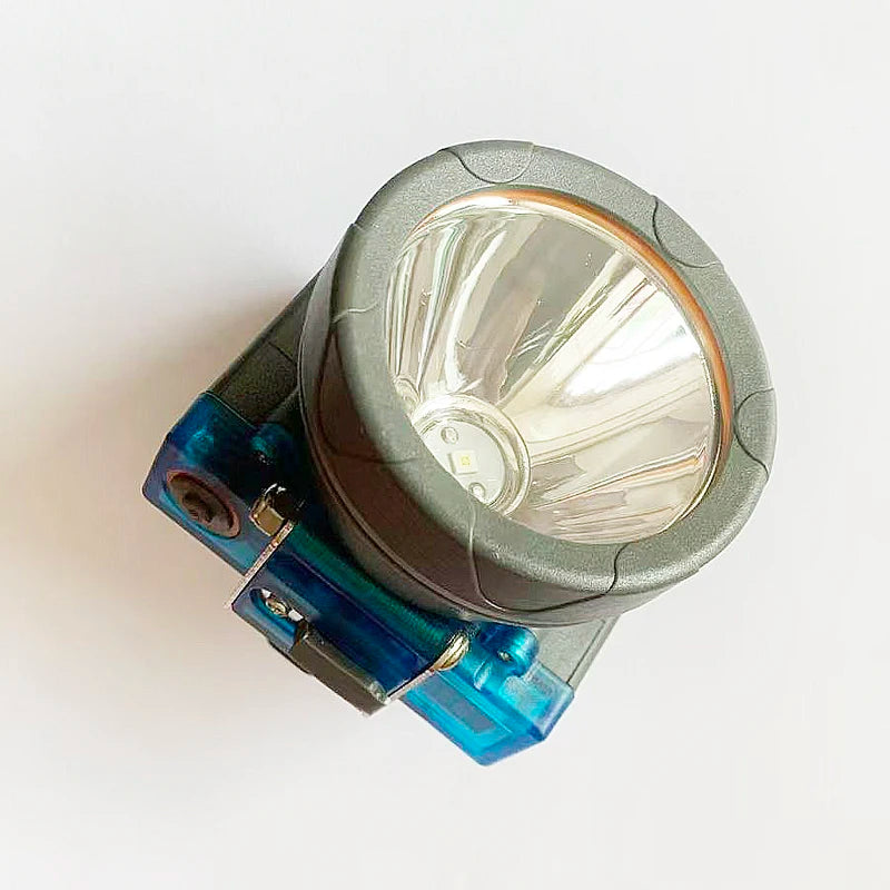 lampe torche gris bleu moderne clips led haute luminosité rechargeable sécurité camping