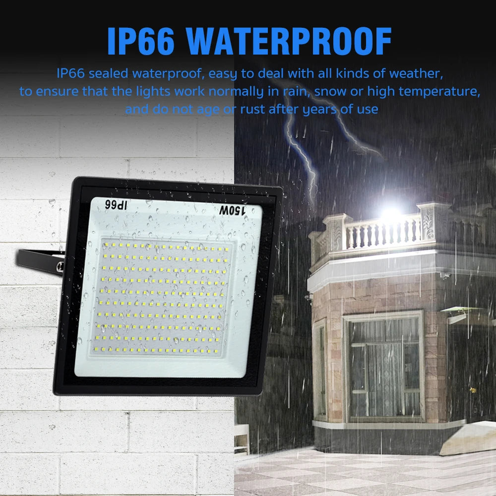 projecteur led puissance variable noir moderne mural 100w 200w 300w 220v aluminium