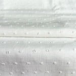 tissu coton noir blanc rose clair motif points rond opacité texturé décoration textile maison