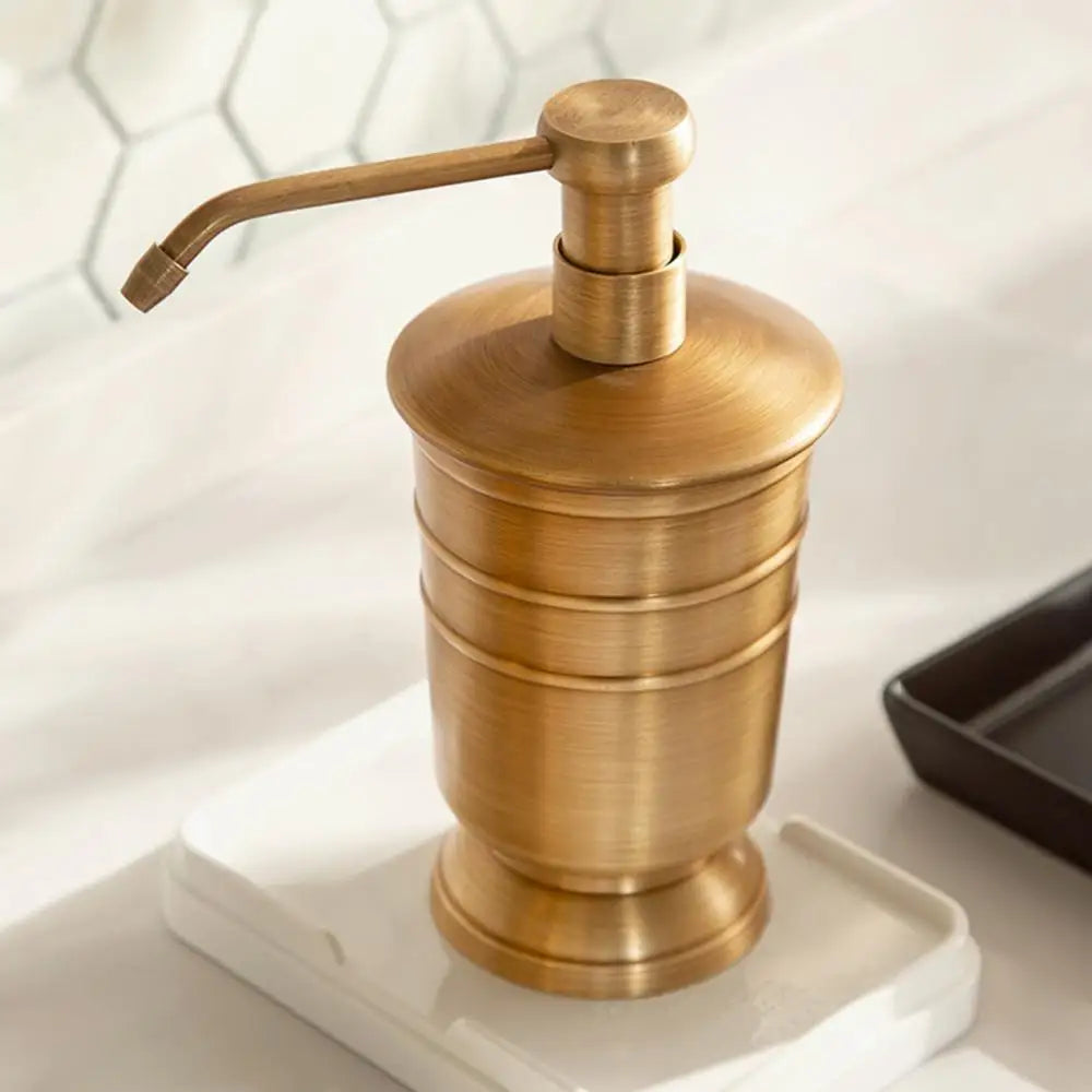 ensemble salle bain doré tasse dents distributeur savon tasse boire support savon pot coton