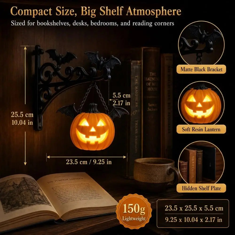 lanterne suspendue gothique halloween chauves souris sorcière clips noire résine souple