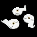 support fixation rideau blanc moderne fer métal pièces blancs accessoire volet