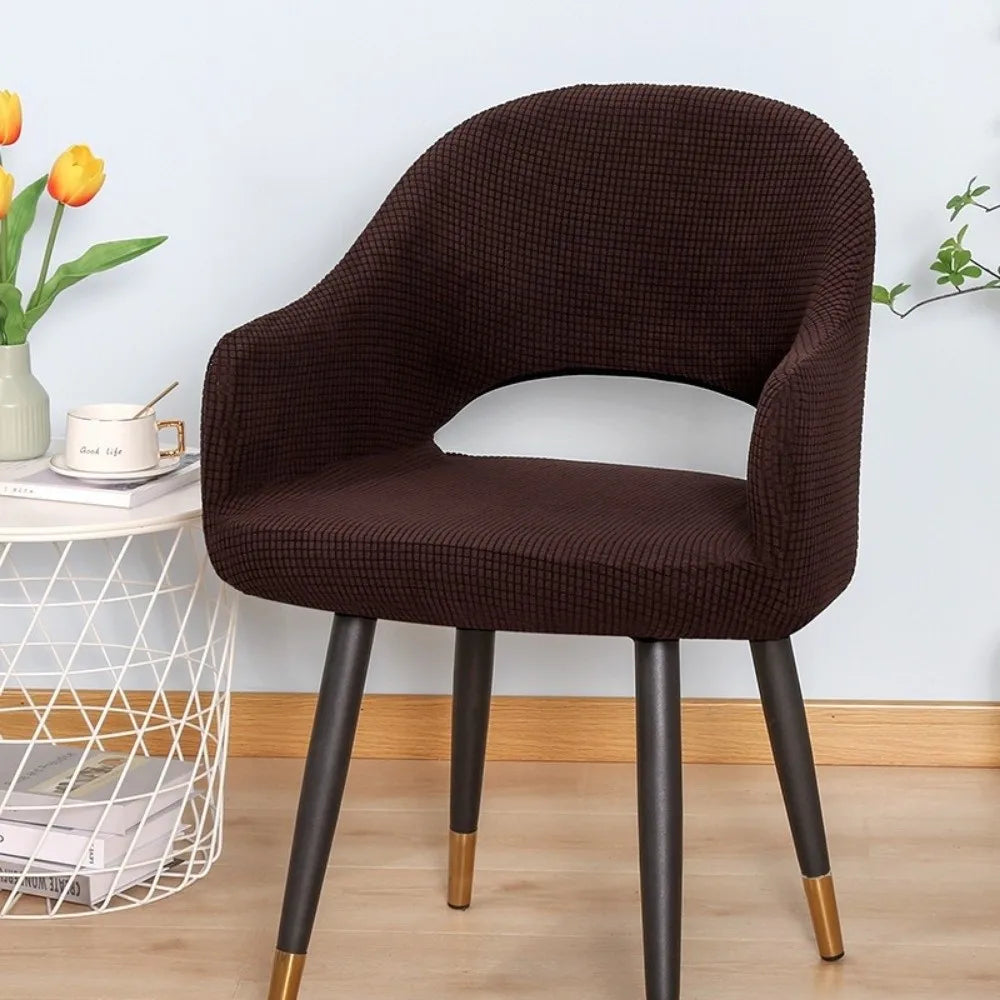 housses chaise tissu carreaux moderne vert marron beige noir polyester extérieur accueil