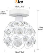 pendant semi encastré cristal moderne ampoule edison lumiere brillante deco florale eleɡante