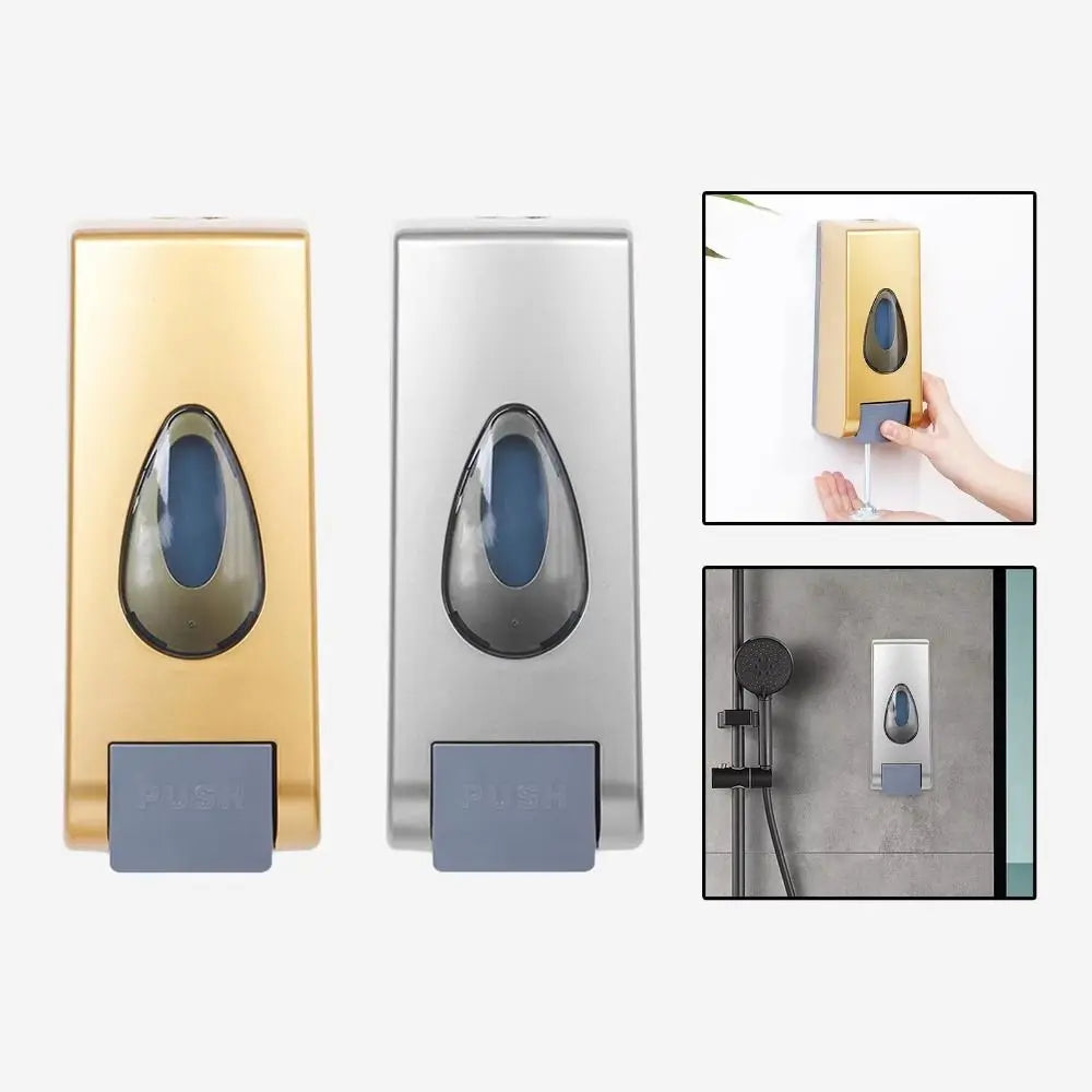 distributeur savon liquide or gris moderne adhésif rechargeable mat