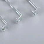 clips métalliques argentés vis bases lampes moderne fonctionnels
