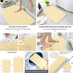 tapis bain antidérapant 3d relief galets moderne salle absorption rapide machine