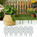 grille plantes hexagonale vert foncé moderne fixation jardin plastique
