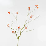 décoration intérieure branche artificielle feuilles automne baies rouges vert ornement hiver naturel rustic maison