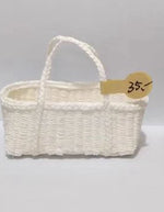miniature panier osier rustique accessoires maison poupée décoration rangement paille naturel artisanal