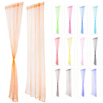 rideaux voilage couleur orange vert blanc decoratif translucide tringle maison moderne