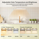 lampe led blanc moderne minimaliste réglage luminosité température couleur rechargeable tactile