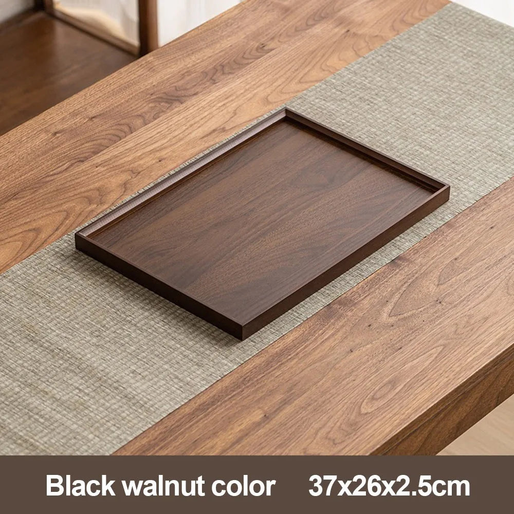 plateau bambou noir noyer grain bois moderne dimensions variées cuisine
