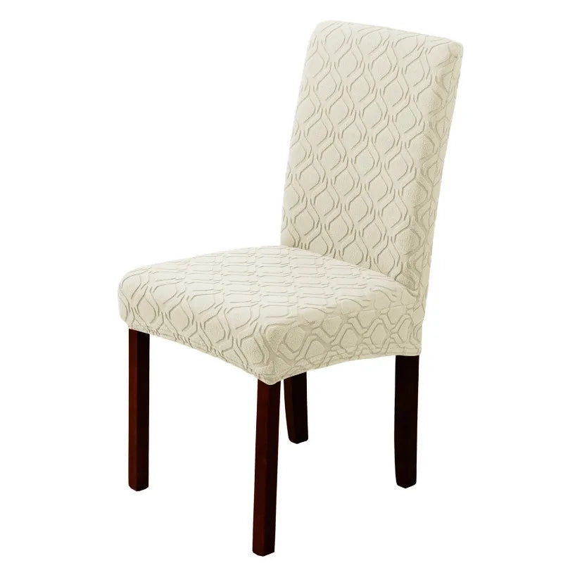 housses chaise moderne motif géométrique gris clair spandex polyester intérieur cuisine événements