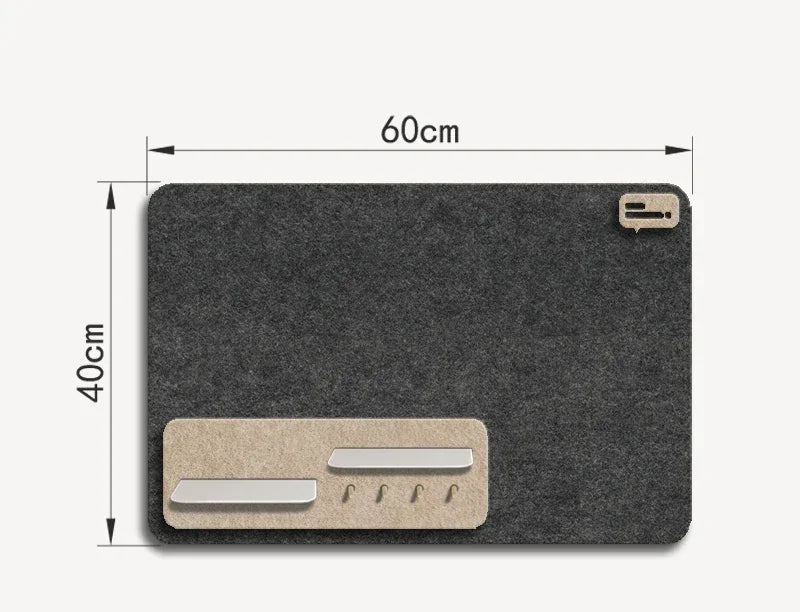 tableau pinces beige gris foncé moderne minimaliste décorations photo wall felt cork board